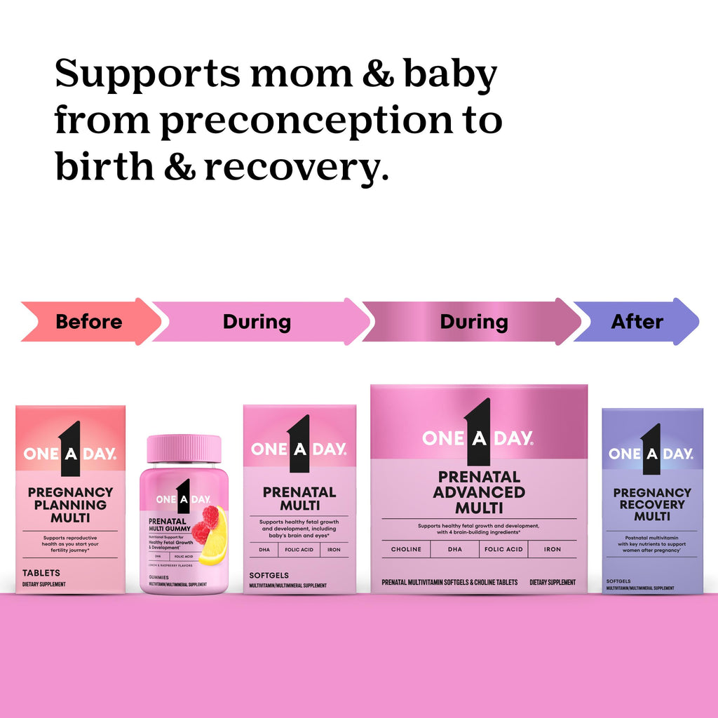 One A Day Prenatal Vitamins with Folic Acid Iron & Omega-3

