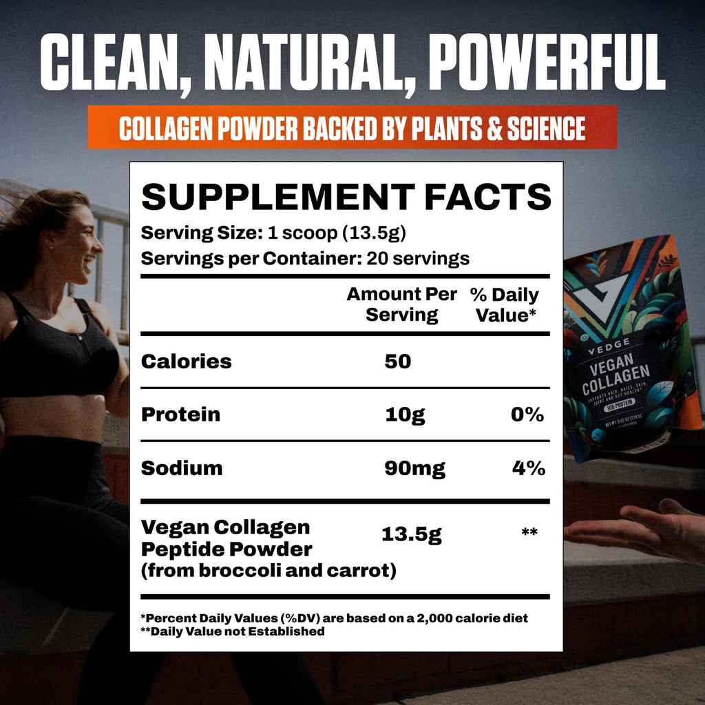VEDGE Vegan Collagen Powder - Plant-Based Supplement


