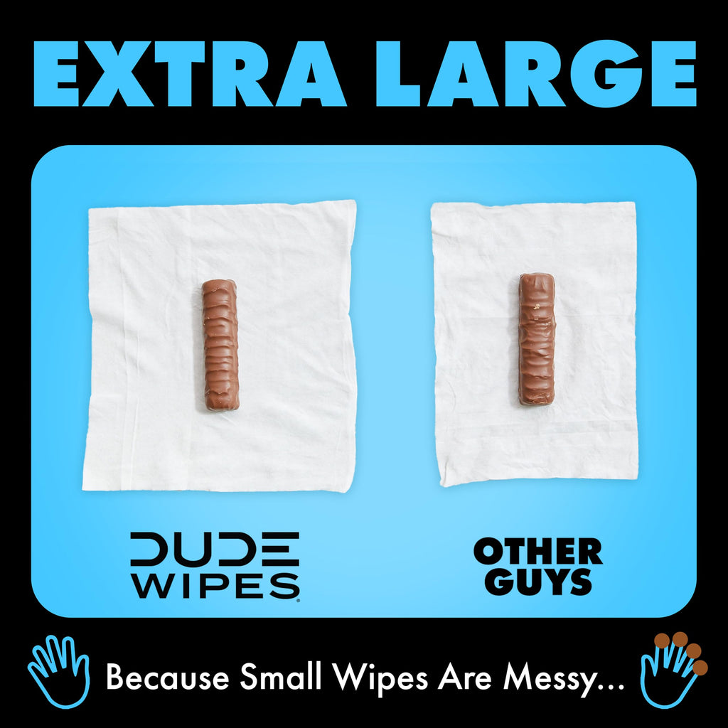 DUDE Wipes Flushable Extra-Large Wet Wipes

