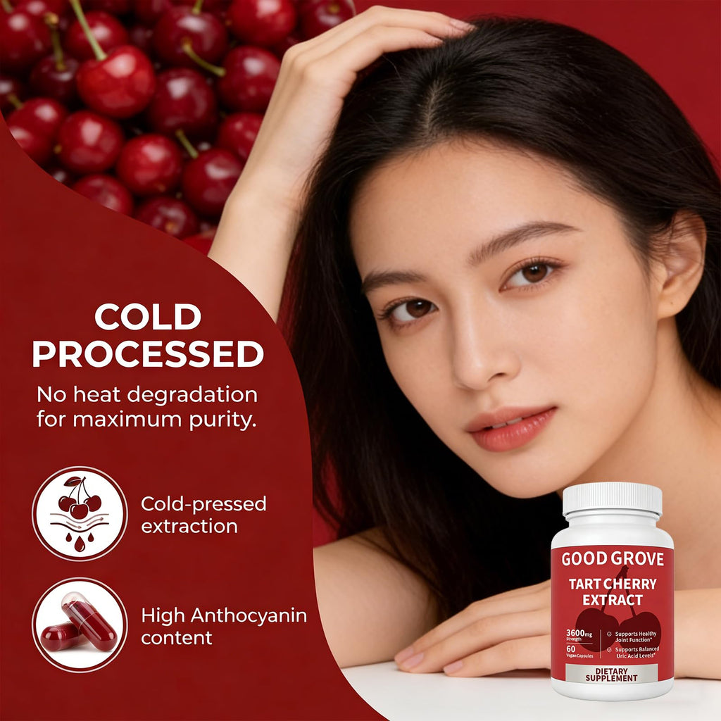 Tart Cherry Extract Capsule Supplement

