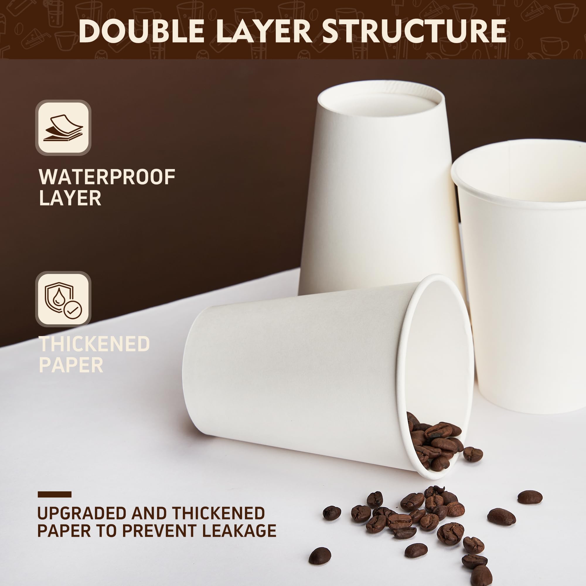 YEEHAW Disposable Paper Cups for Hot Beverages | To-Go

