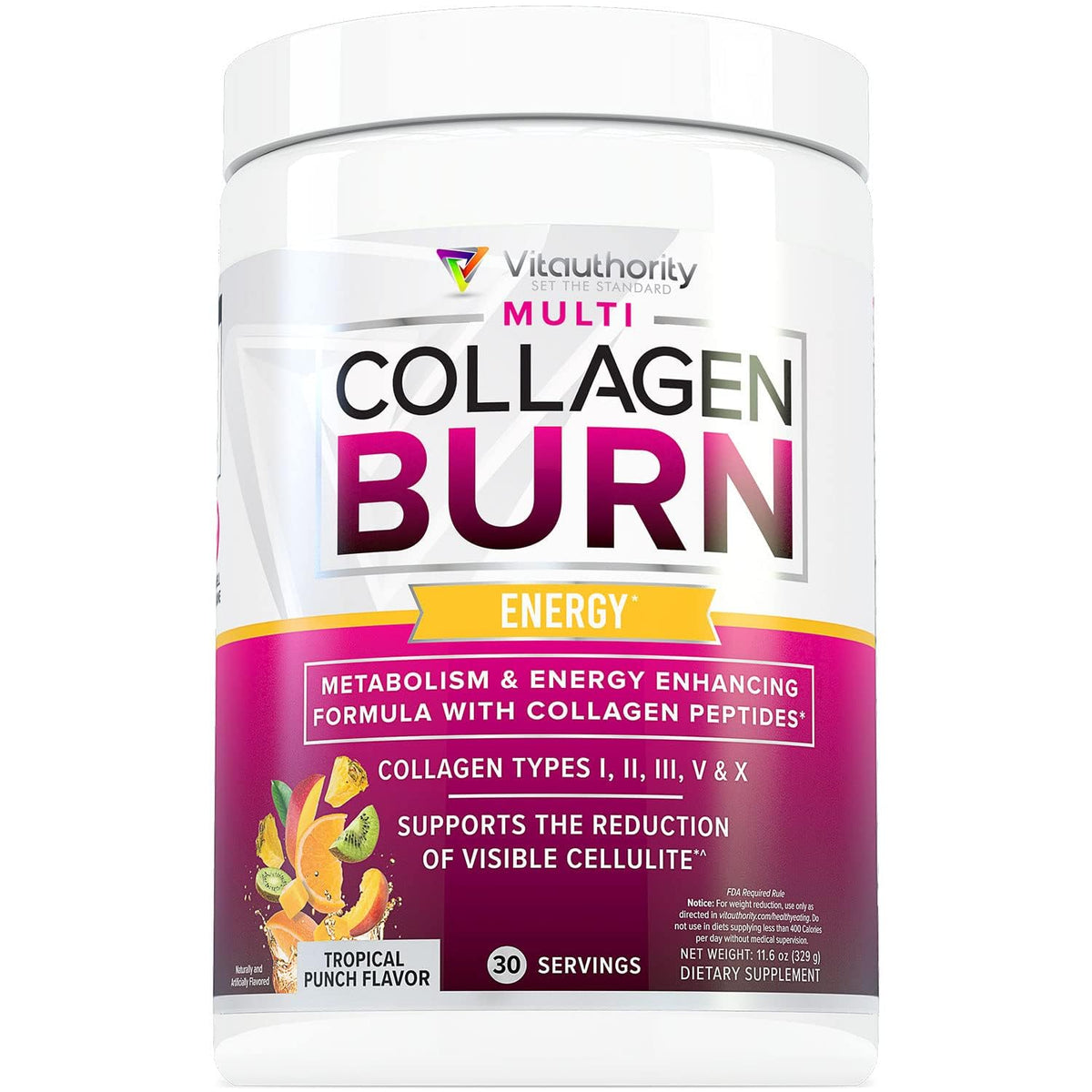 Multi Collagen Burn - Multi-Type Collagen Capsules with Hyaluronic Acid