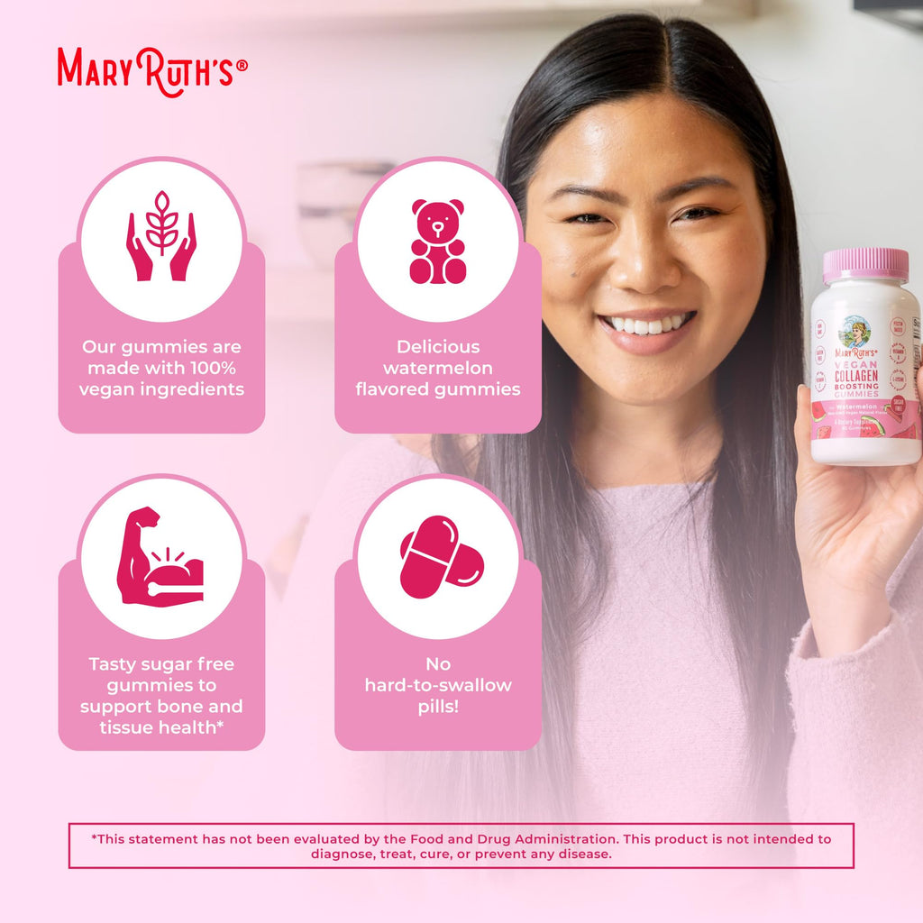 MaryRuth's Vegan Collagen Gummies for Skin & Hair

