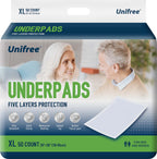 Unifree Disposable Underpads – Waterproof Bed Pads

