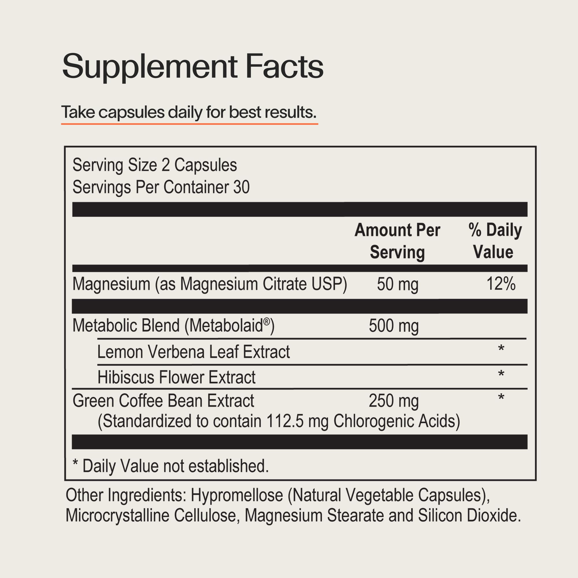 Veracity Metabolism Support Supplement

