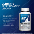 GAT SPORT Men's Multi + Test Premium Multivitamin

