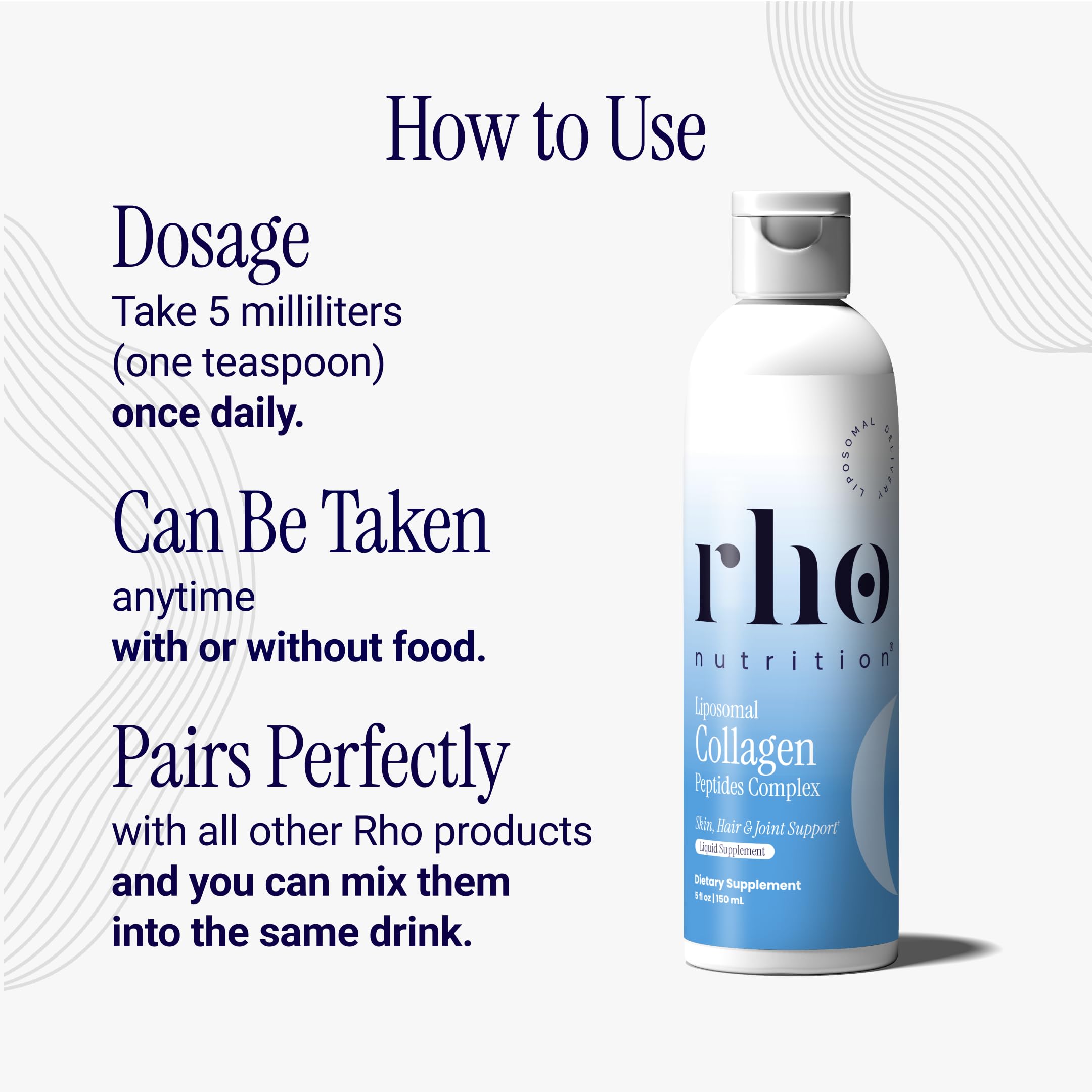 Rho Nutrition Liposomal Collagen Peptides | Skin & Joint

