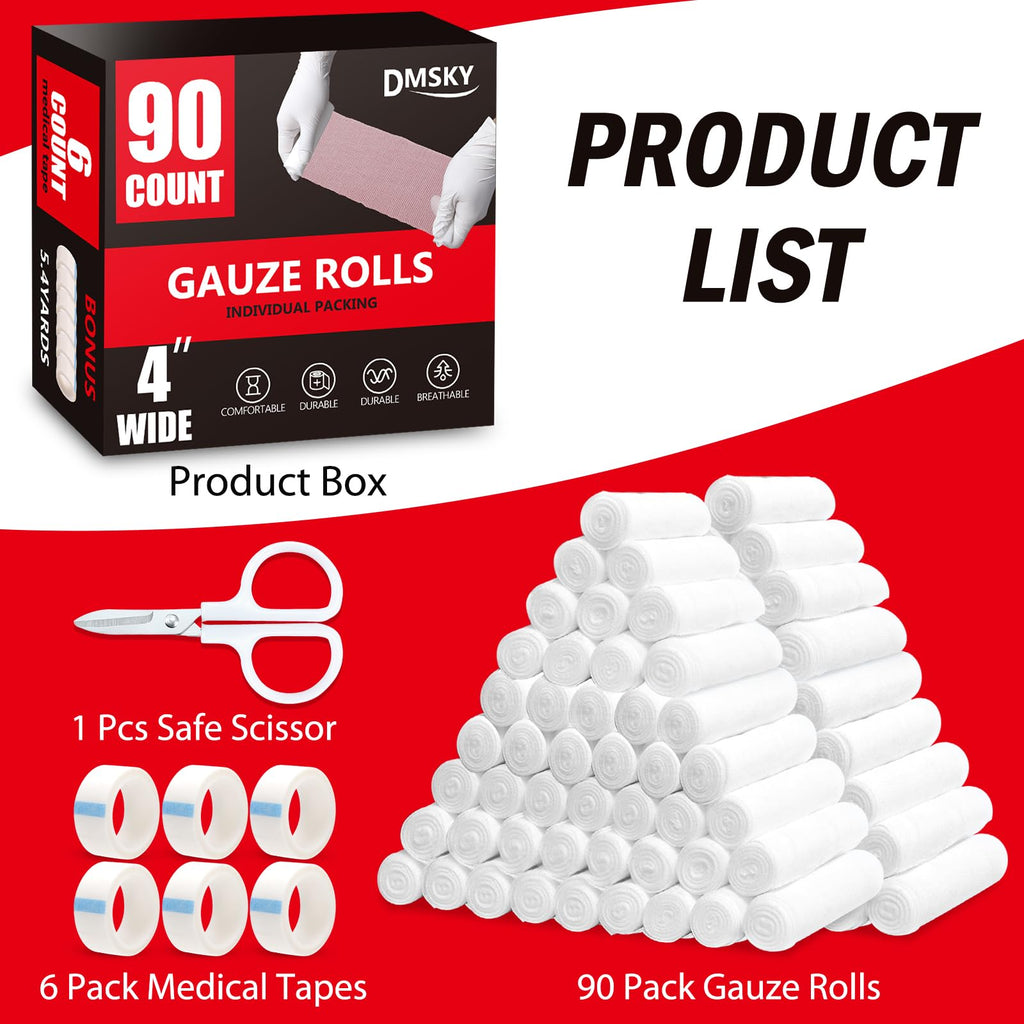 Gauze Rolls by DMSKY - Non-Sterile Wound Care

