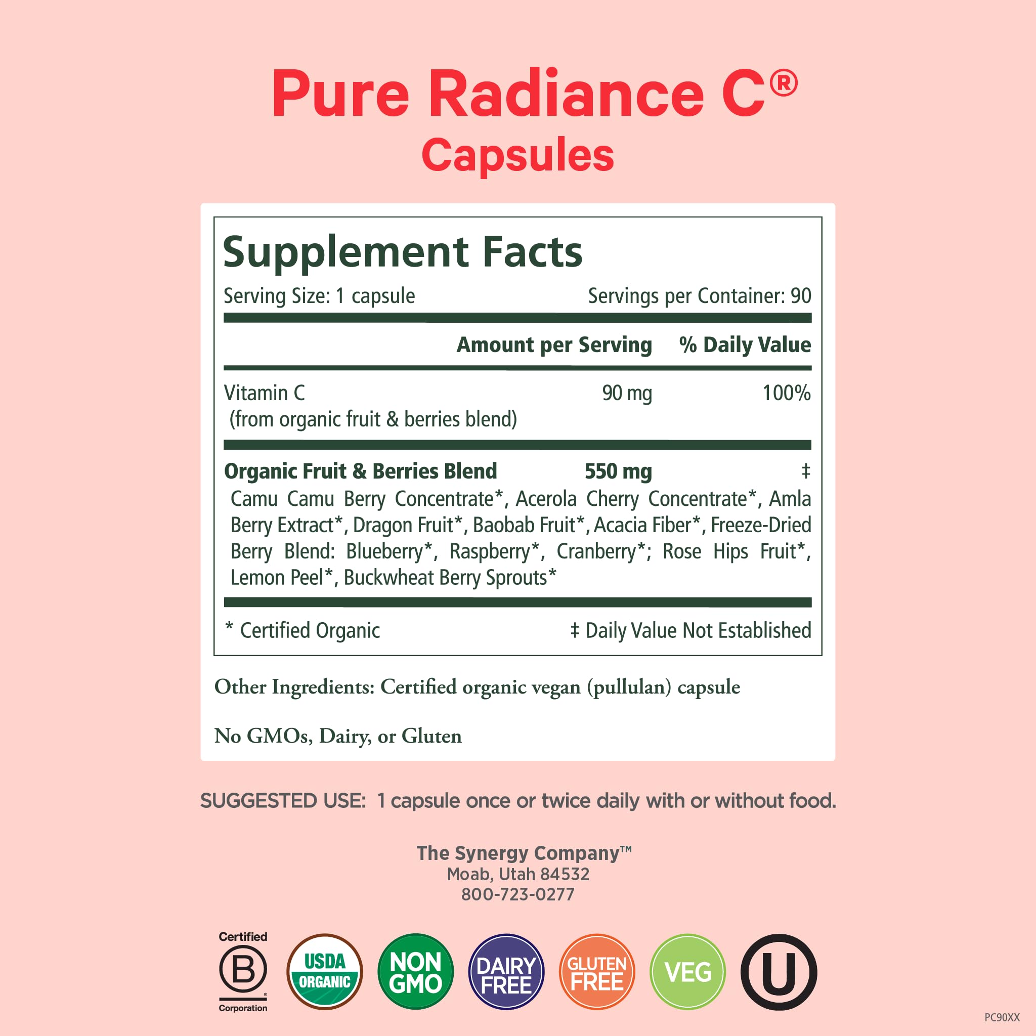Pure Synergy Organic Vitamin C Supplement

