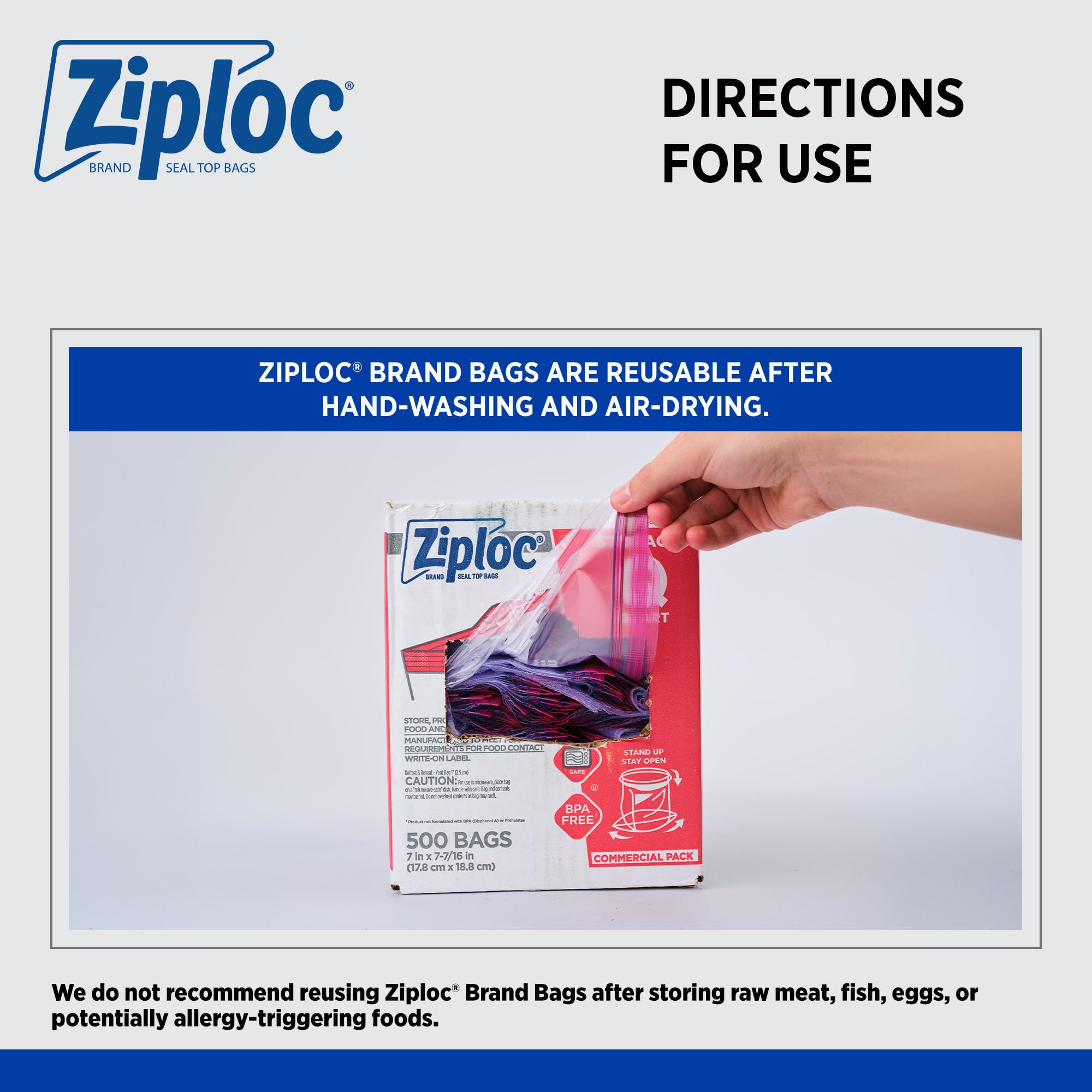 Ziploc Storage Bags with Double Zipper Seal - SC Johnson Pro

