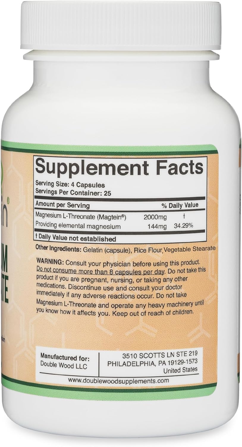 Magtein Magnesium L-Threonate NSF Certified Sleep & Cognition

