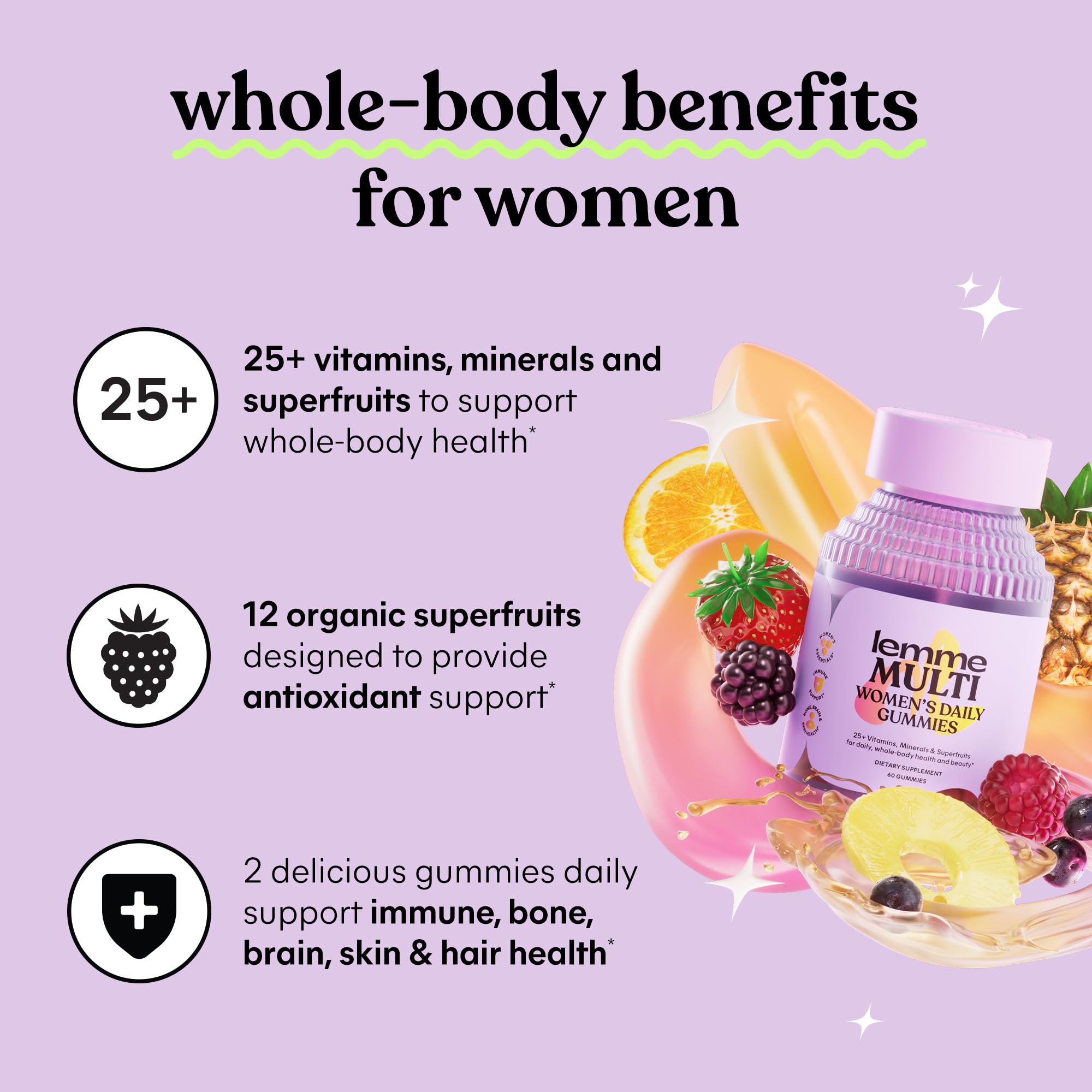 Lemme Women's Multivitamin Gummies | Daily Nutrition

