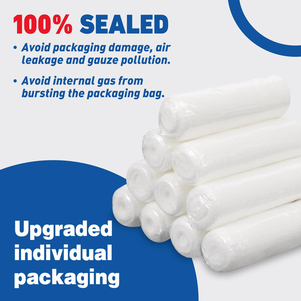 AZEN Gauze Roll Bandages for Wound Care - Non-Stick

