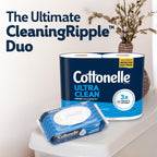Cottonelle Ultra Clean Toilet Paper with CleaningRipples

