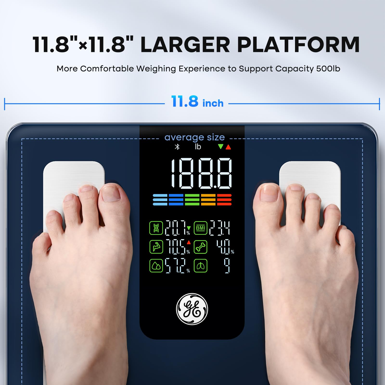 GE Smart Scale with Body Composition Bluetooth App

