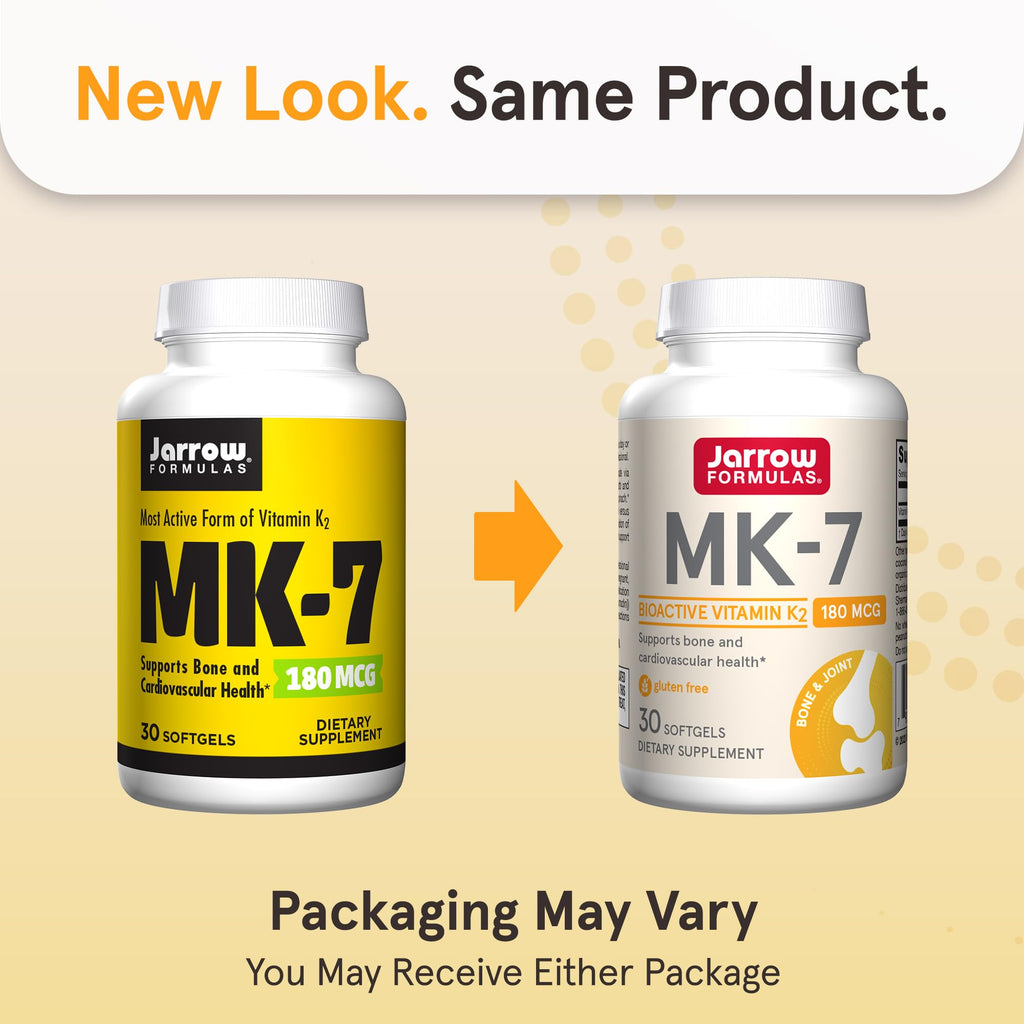 Jarrow Formulas MK-7 Vitamin K2 Softgels for Bone & Heart

