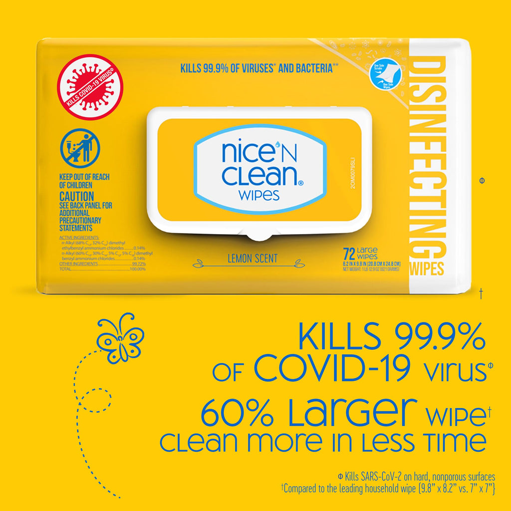 Nice 'N Clean Disinfecting Wipes - One-Step Cleaning

