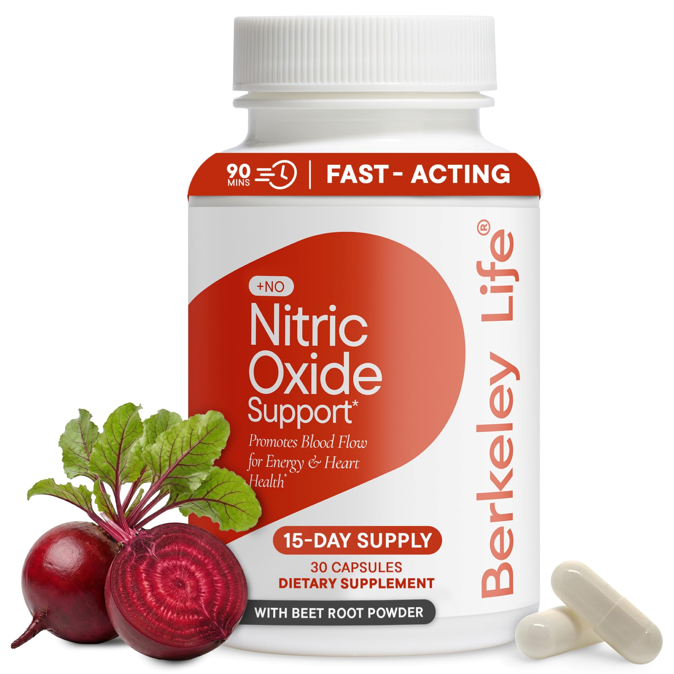 Berkeley Life Nitric Oxide Support, Boost Blood Flow