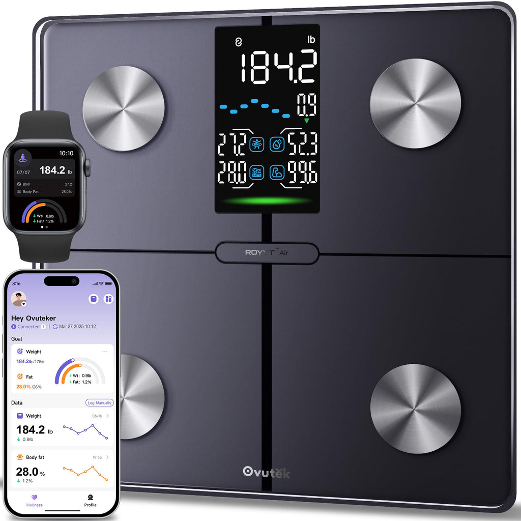 Ovutek Smart Scale with BMI & Body Fat - 5-In LED Display

