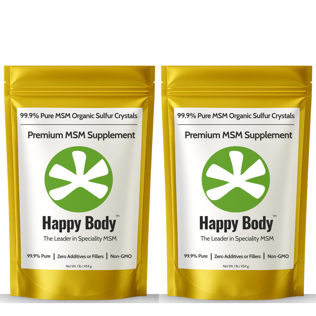 Happy Body MSM Crystals 99.9% Pure for Joints