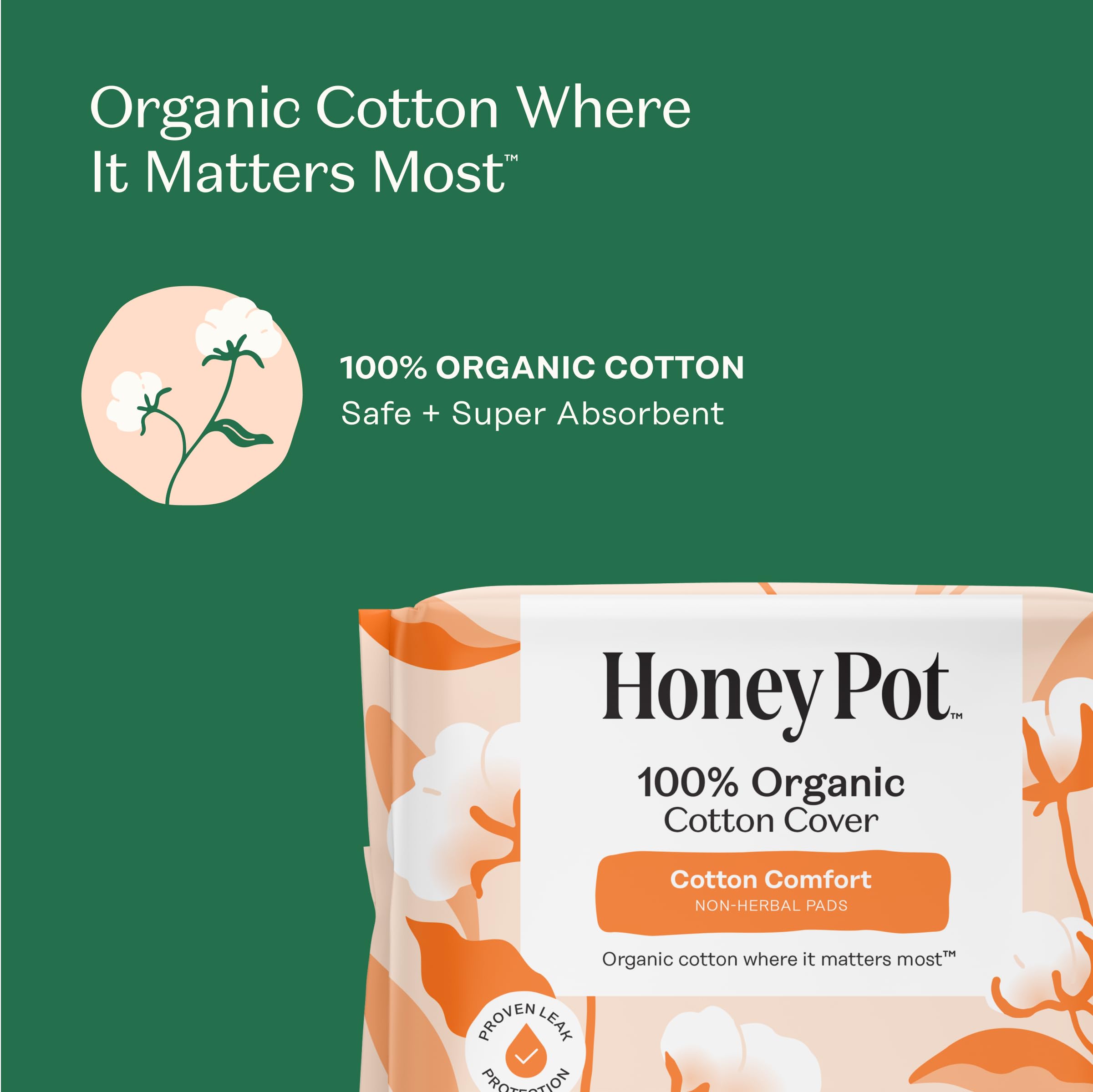 Sanitary Pads with Wings by The Honey Pot Company

