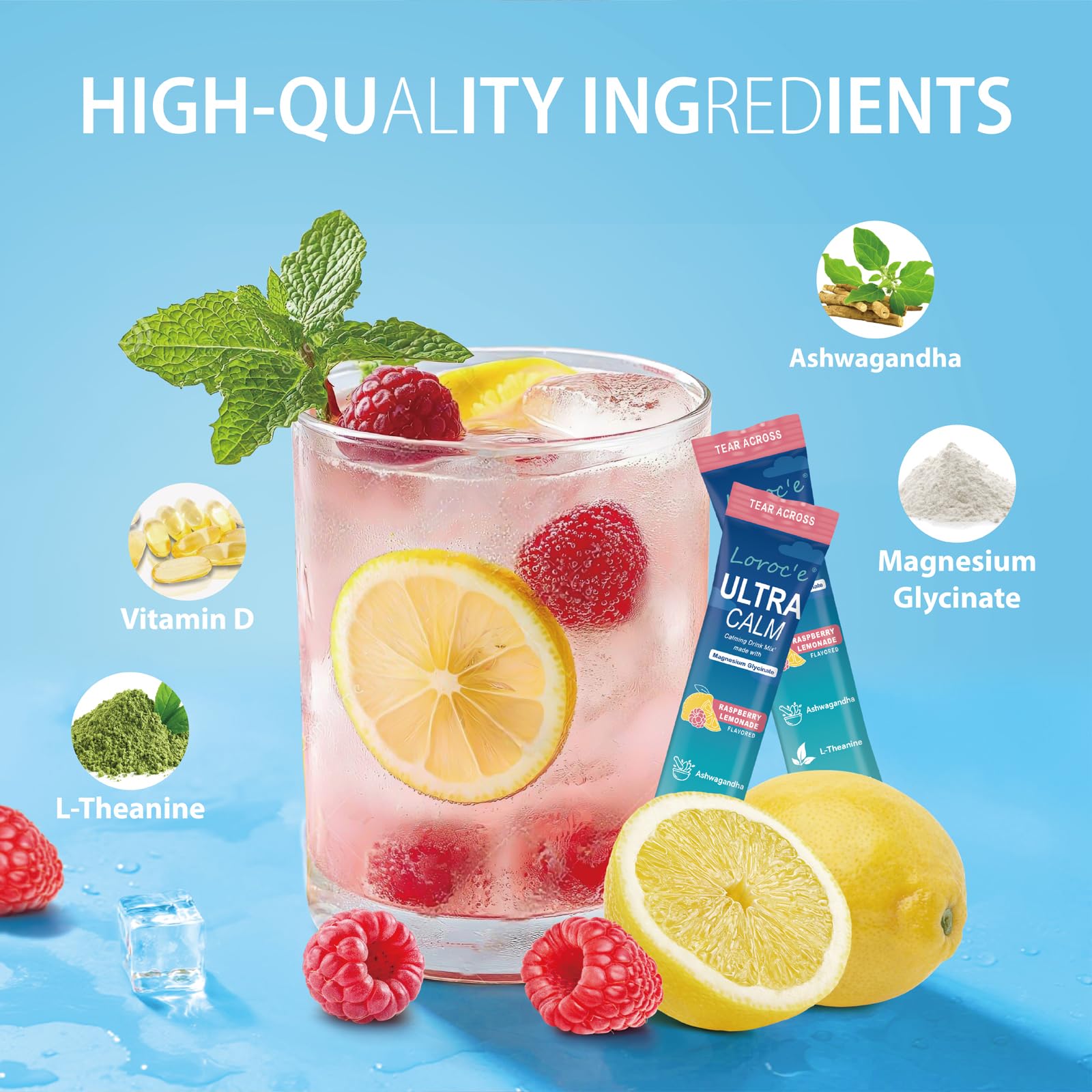 UltraCalm Cortisol Support Drink with Magnesium Glycinate

