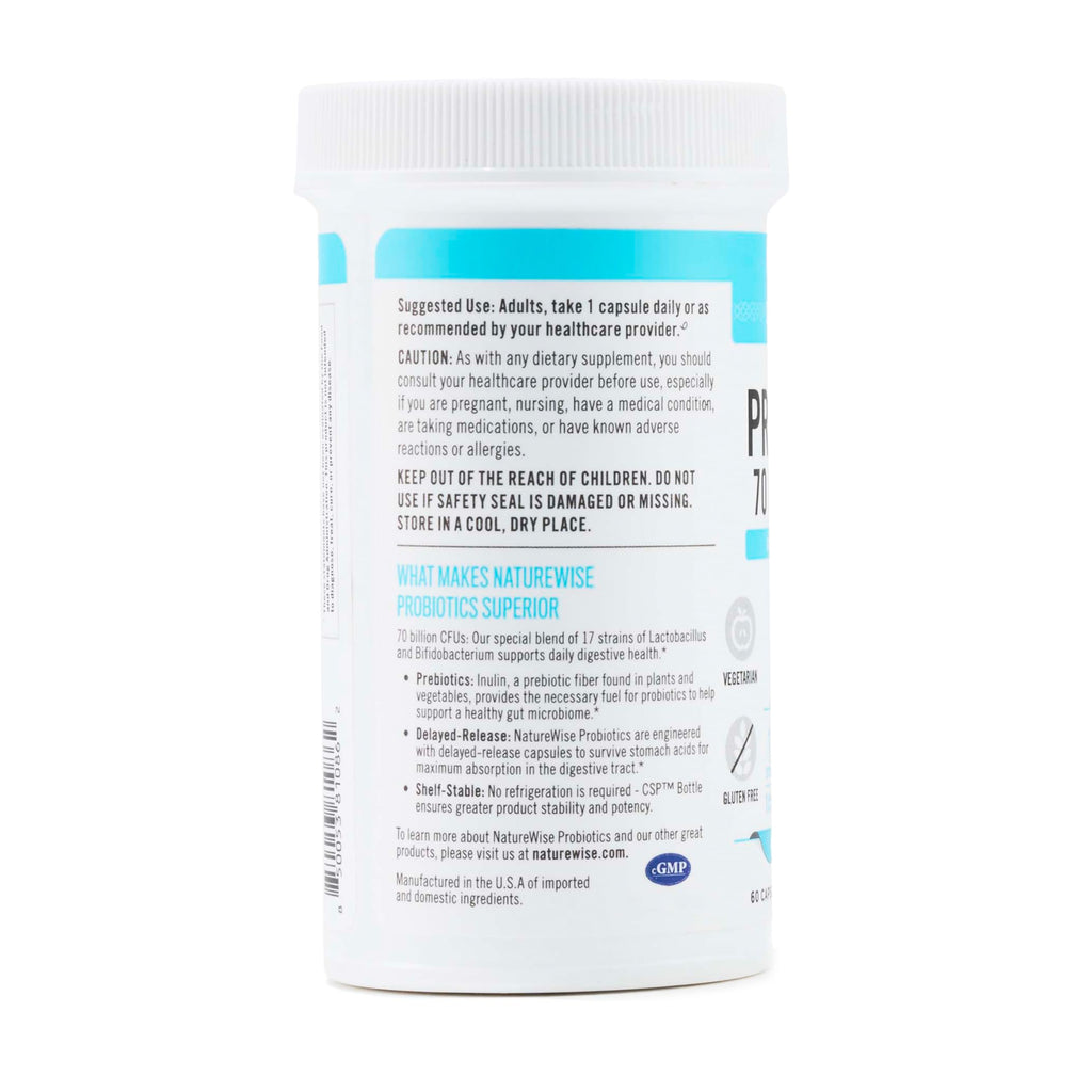 NatureWise Probiotics for Digestive & Immune Support

