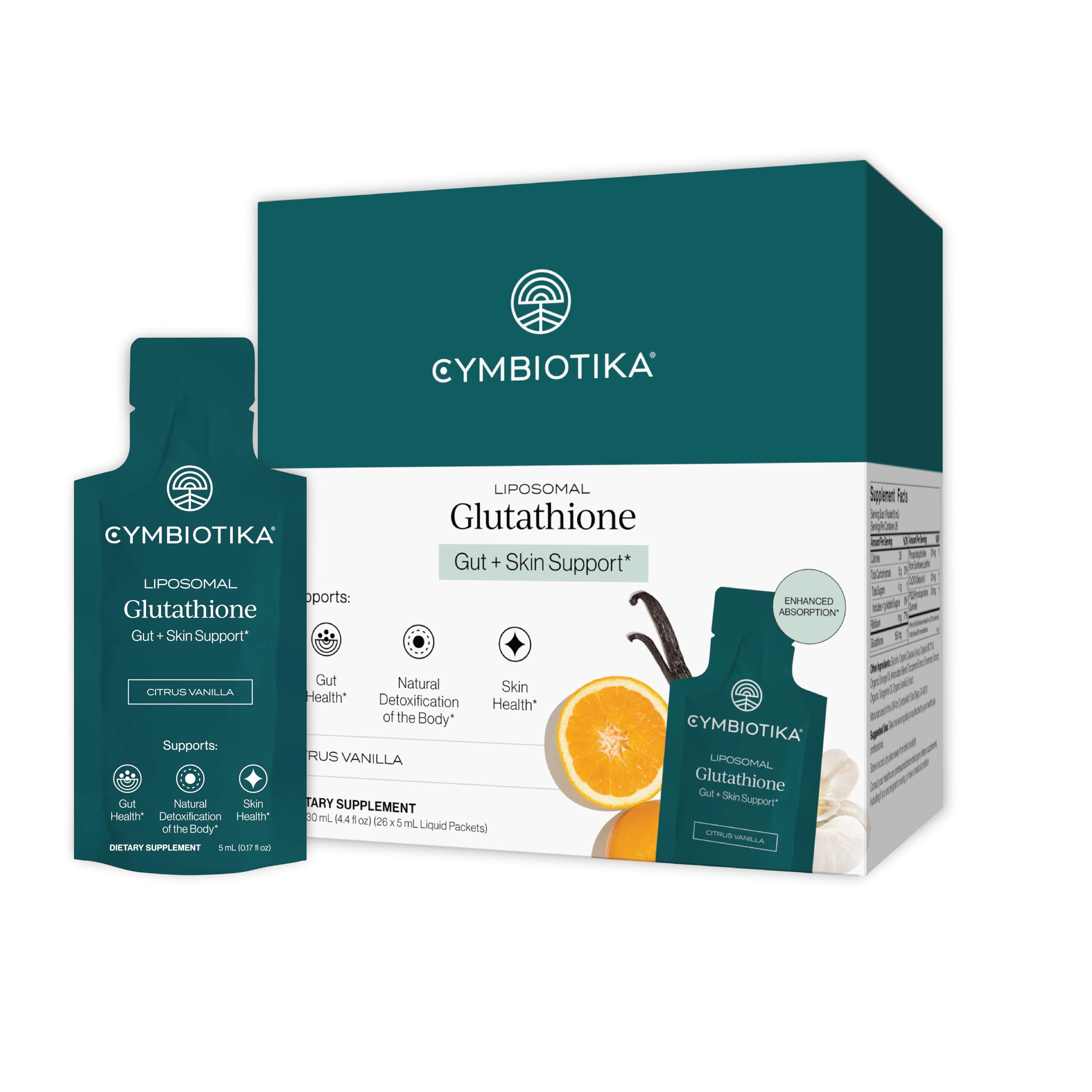 CYMBIOTIKA Liposomal Glutathione Supplement with PQQ CoQ10

