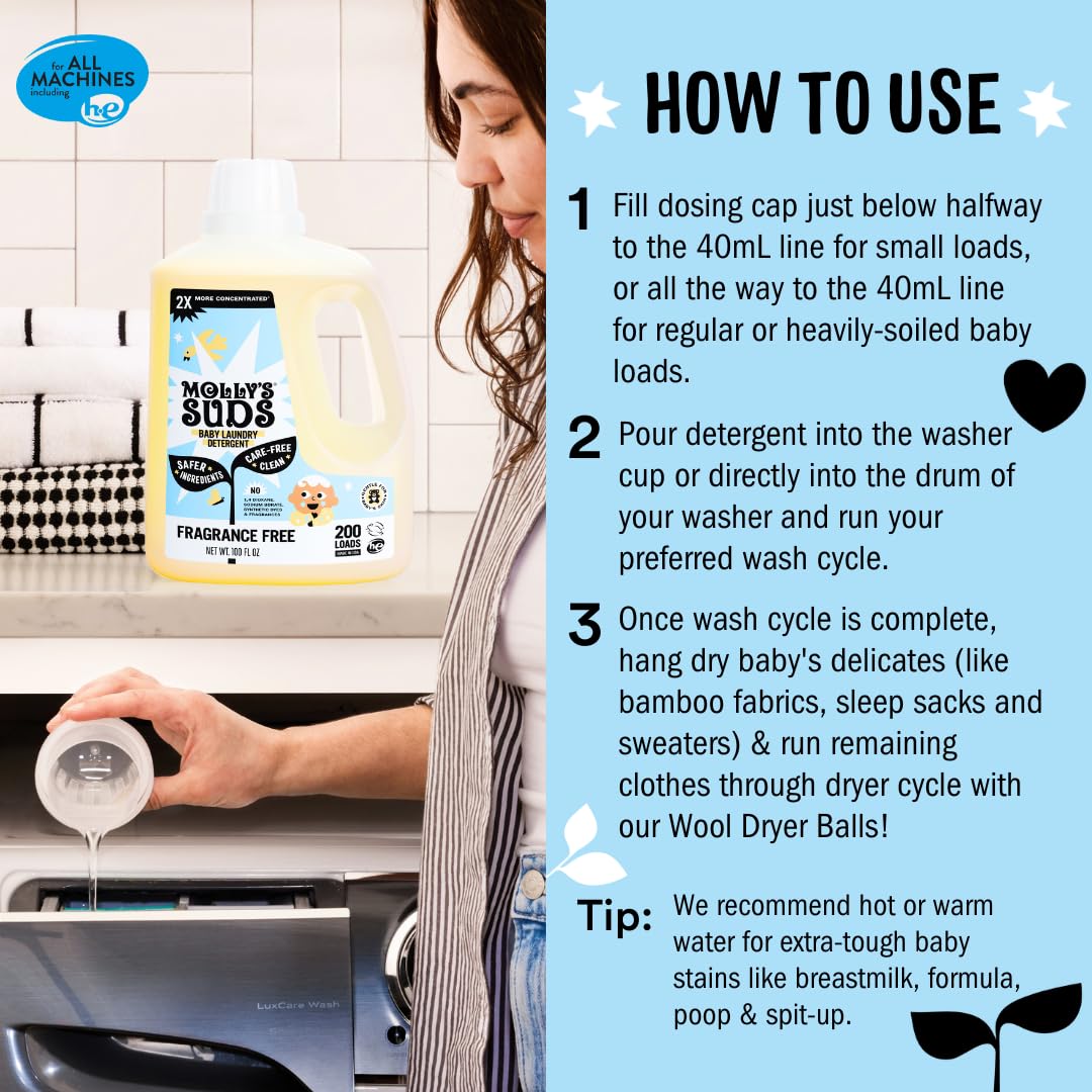 Molly's Suds Baby Laundry Detergent | Extra Gentle


