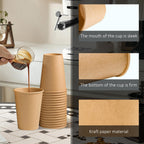 Clawsoff Disposable Paper Cups for Hot and Cold Beverages

