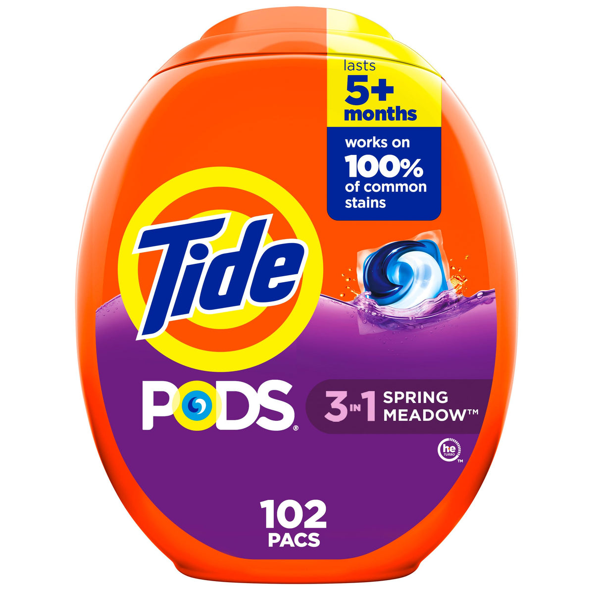 Tide PODS Laundry Detergent Pacs, 3-in-1, HE Compatible