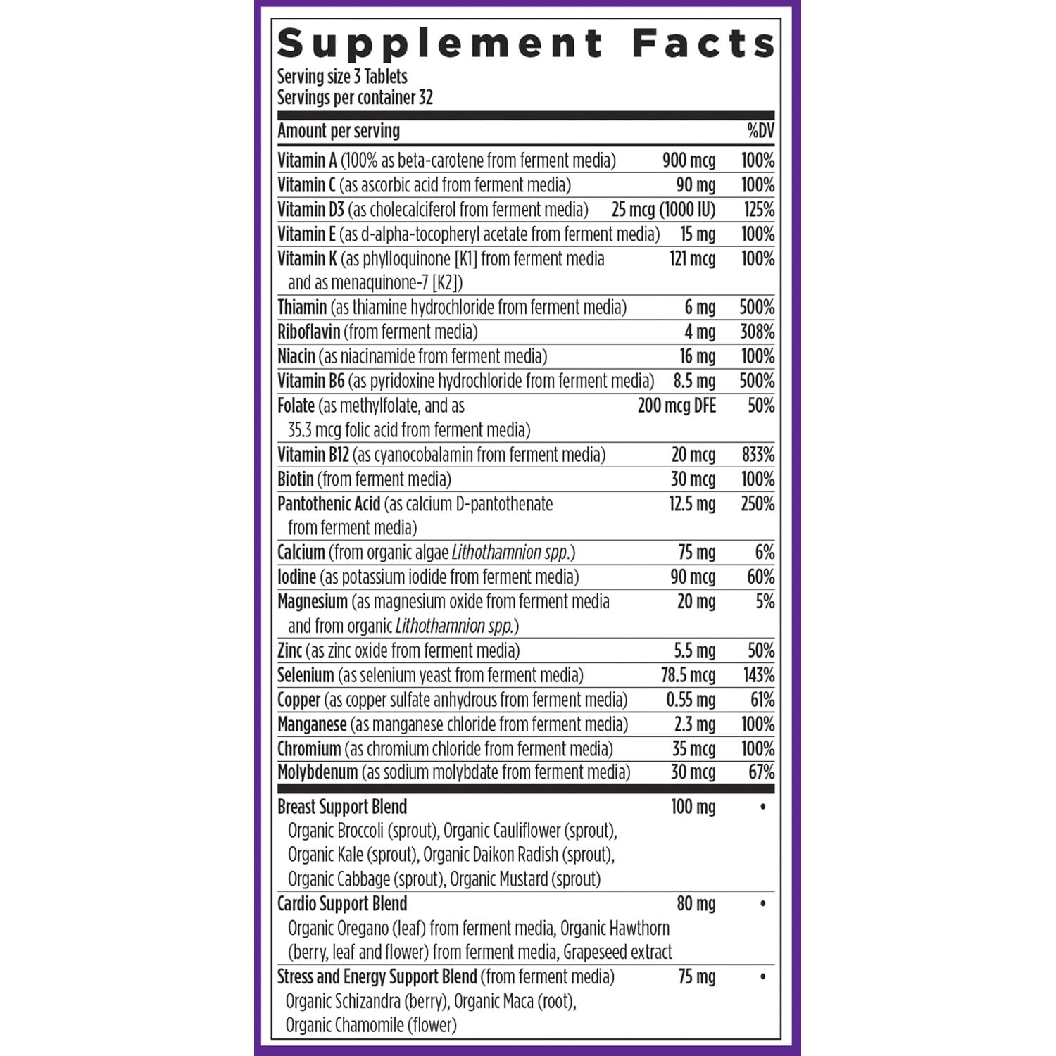 New Chapter Women’s Multivitamin 40+ Advanced Formula

