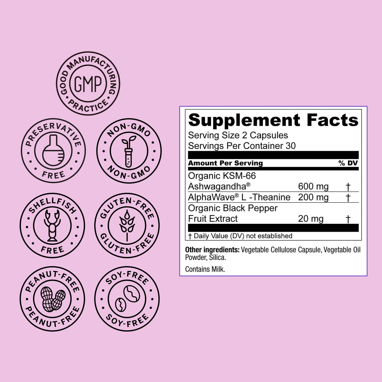 Live Conscious KSM-66 Ashwagandha Supplement with L-Theanine & AlphaWave

