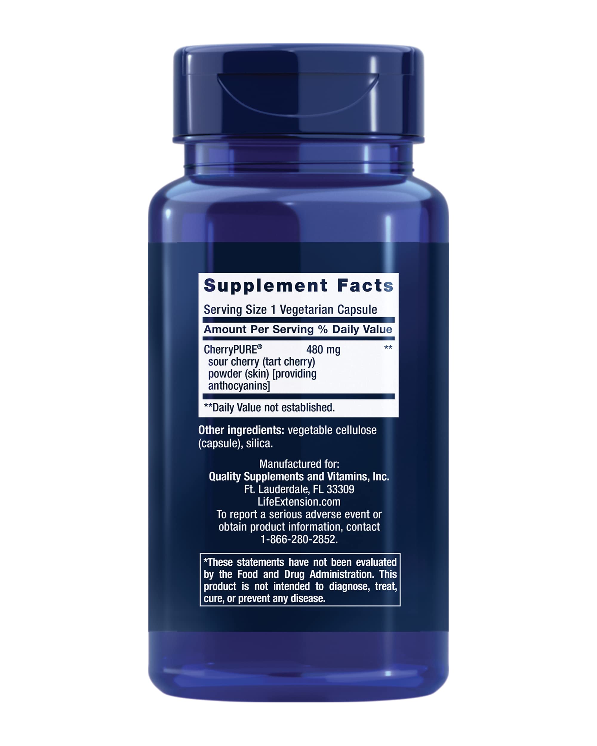 Life Extension Tart Cherry with CherryPURE - Muscle Support

