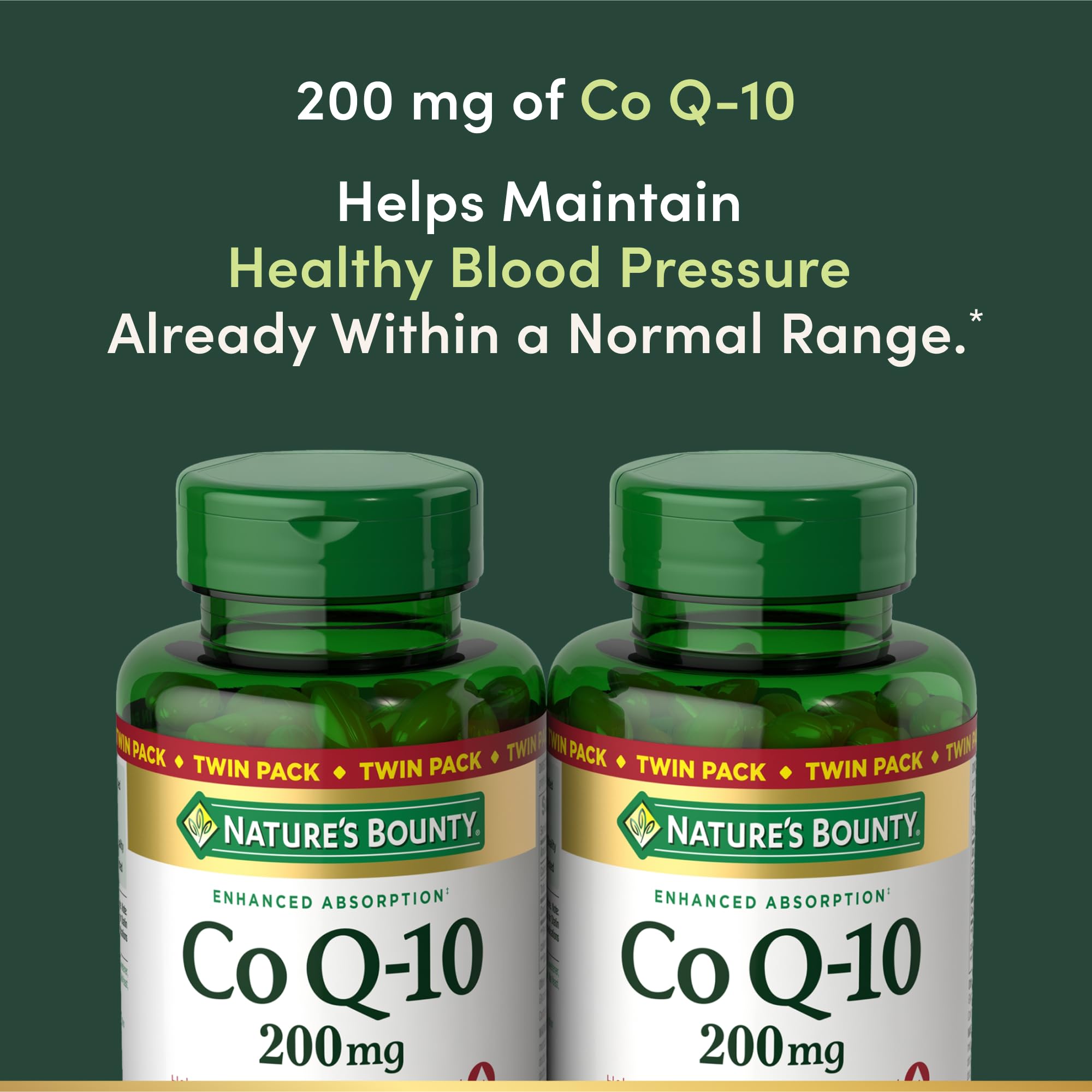 Nature’s Bounty CoQ10 200 mg Softgels for Heart Health

