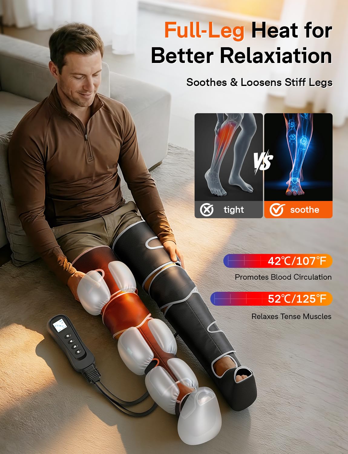 ALLJOY Leg Massager for Circulation and Pain Relief


