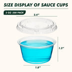 Clear 2 oz Jello Shot Cups with Lids - Clear Plastic Cups

