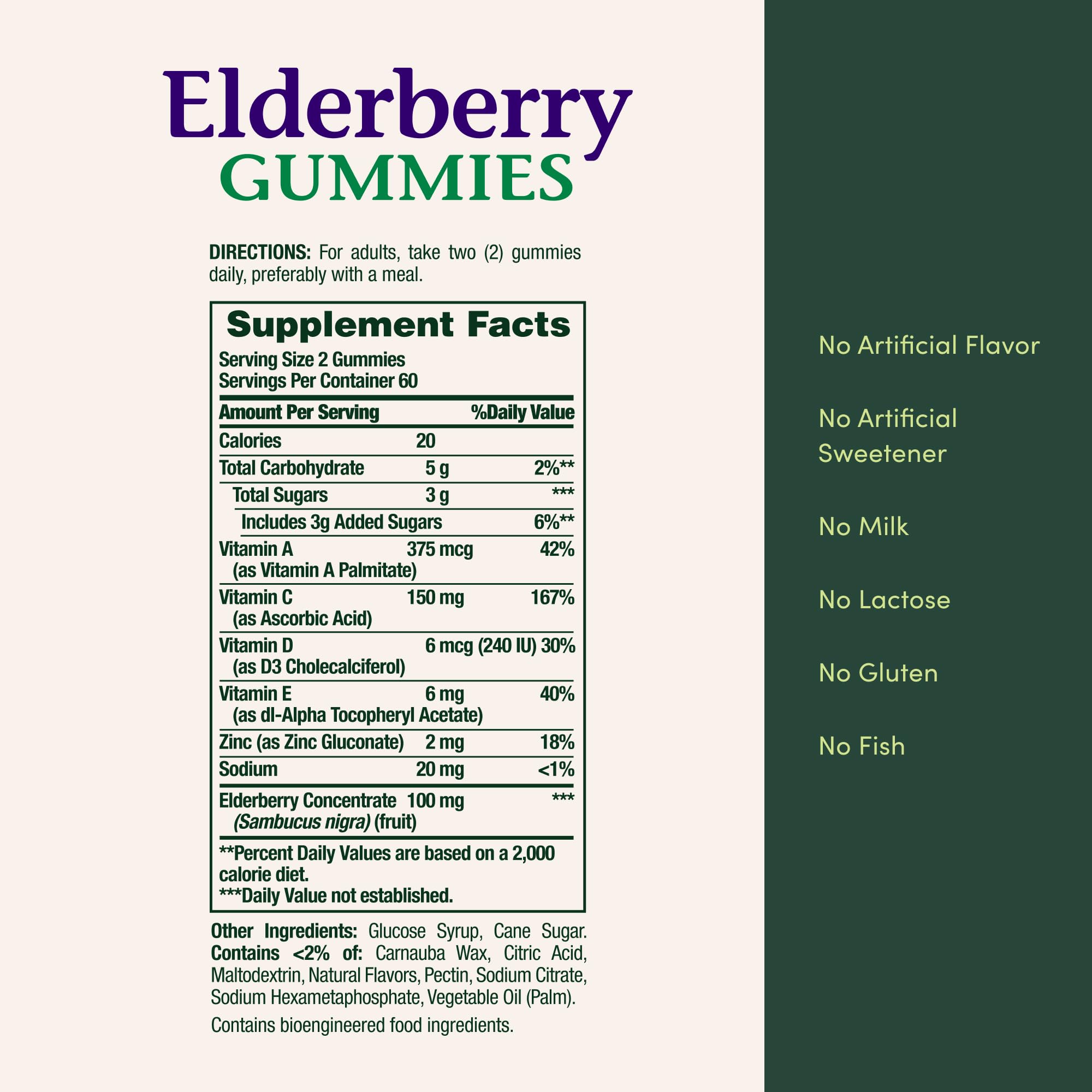 Nature's Bounty Elderberry Gummies for Immune Support

