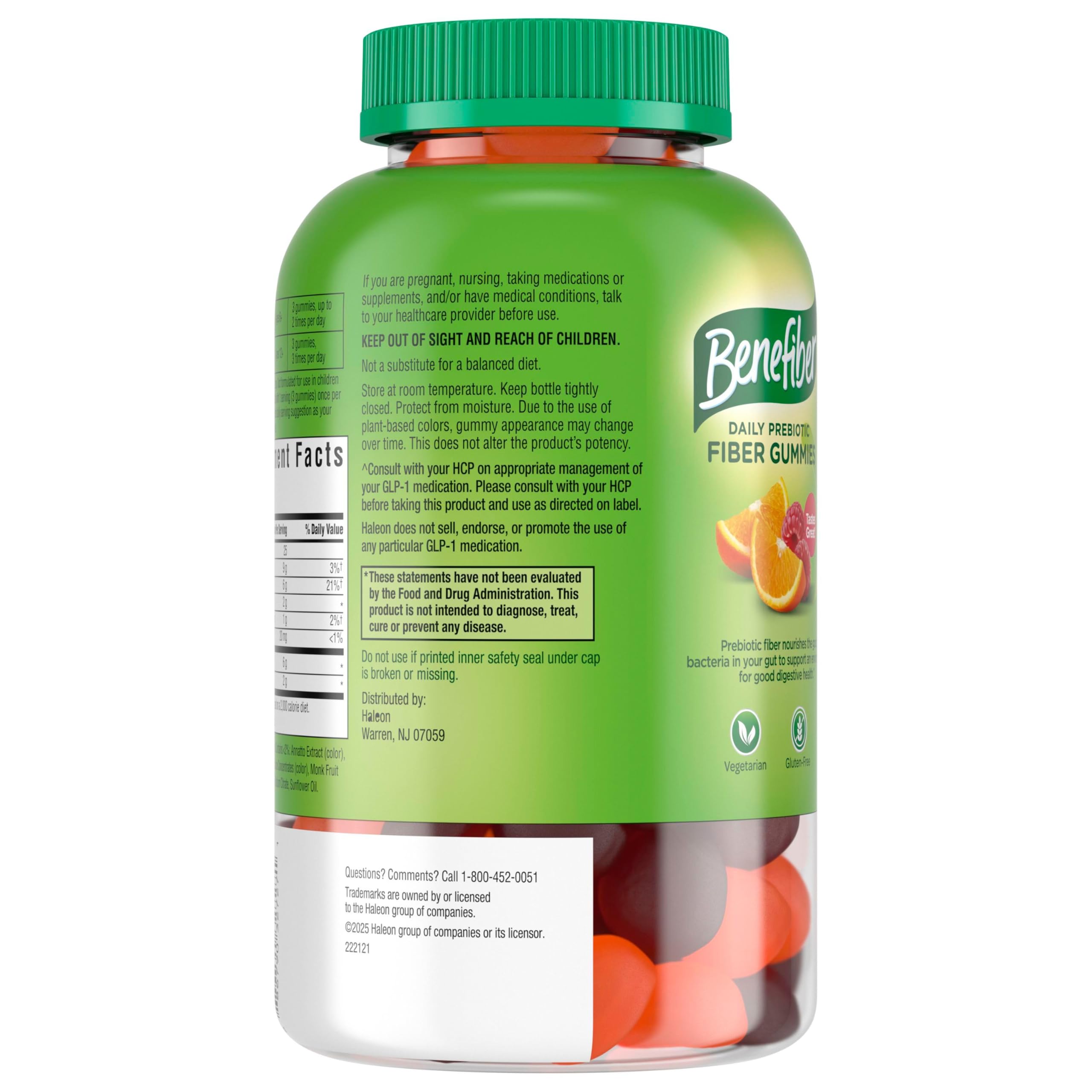 Benefiber Prebiotic Fiber Gummies for Digestive Health

