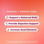 OLLY Probiotic + Prebiotic Gummy for Digestive Health

