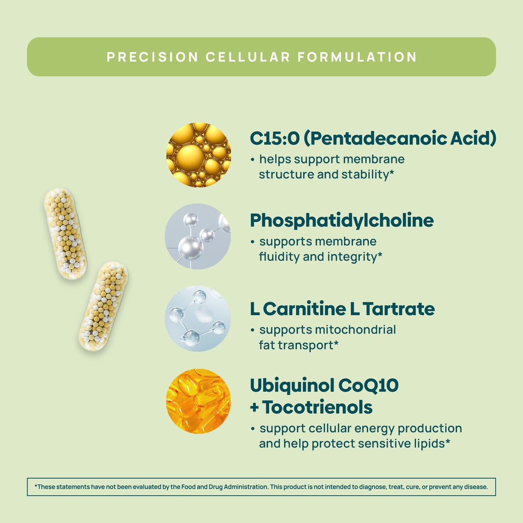 C15:0 Pentadecanoic Acid Supplement for Cellular Health

