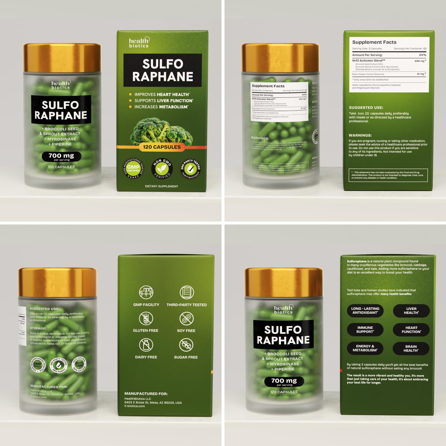 Sulforaphane Supplement from Organic Broccoli Sprouts

