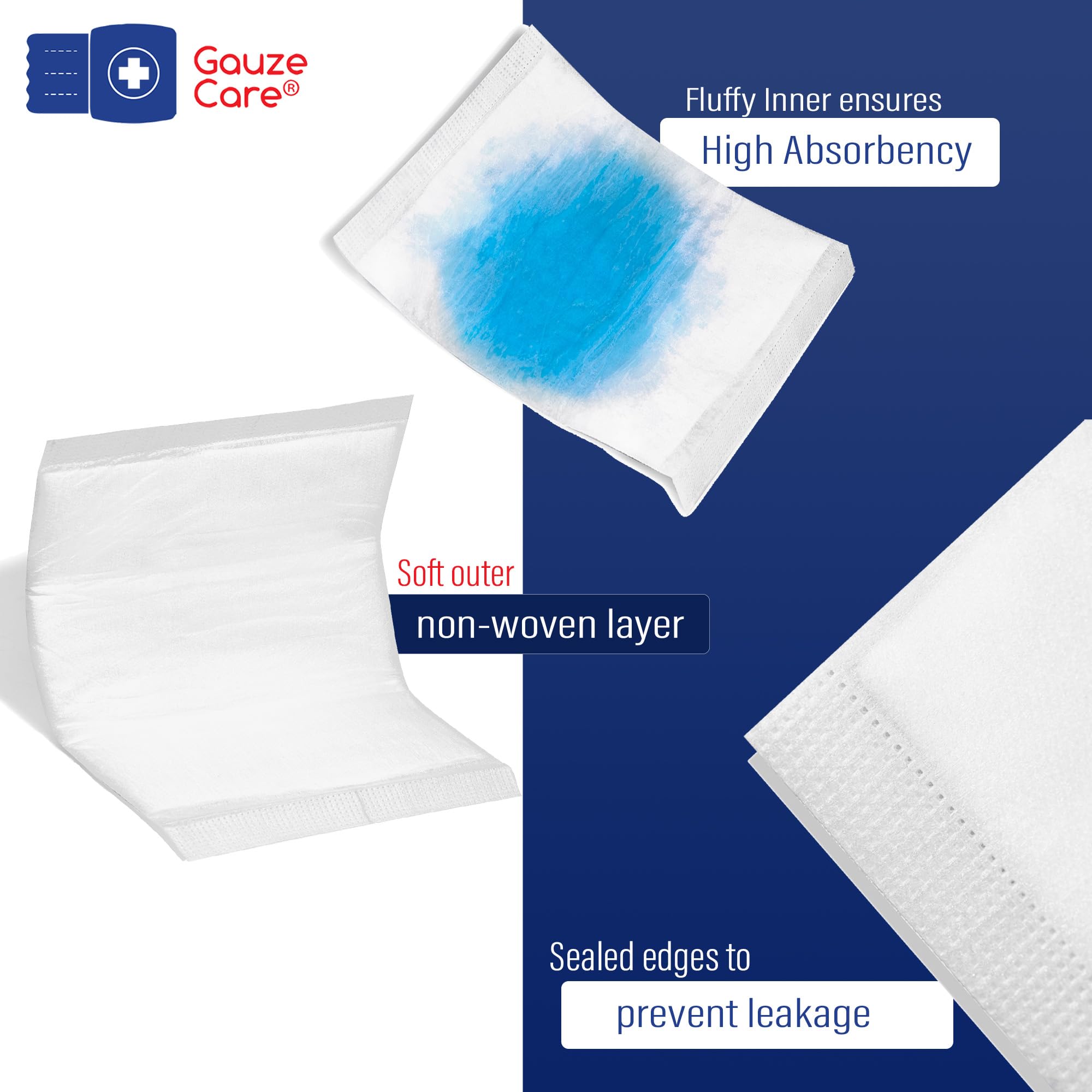 GauzeCare Sterile Abdominal Dressings – Nonstick Wound Care


