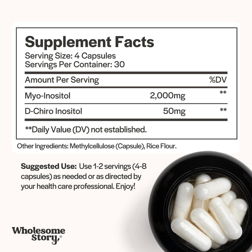 Wholesome Story Myo-Inositol & D-Chiro Inositol for Women

