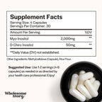 Wholesome Story Myo-Inositol & D-Chiro Inositol for Women

