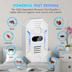 2026 Upgrade Ultrasonic Pest Repeller - Plug-in Deterrent

