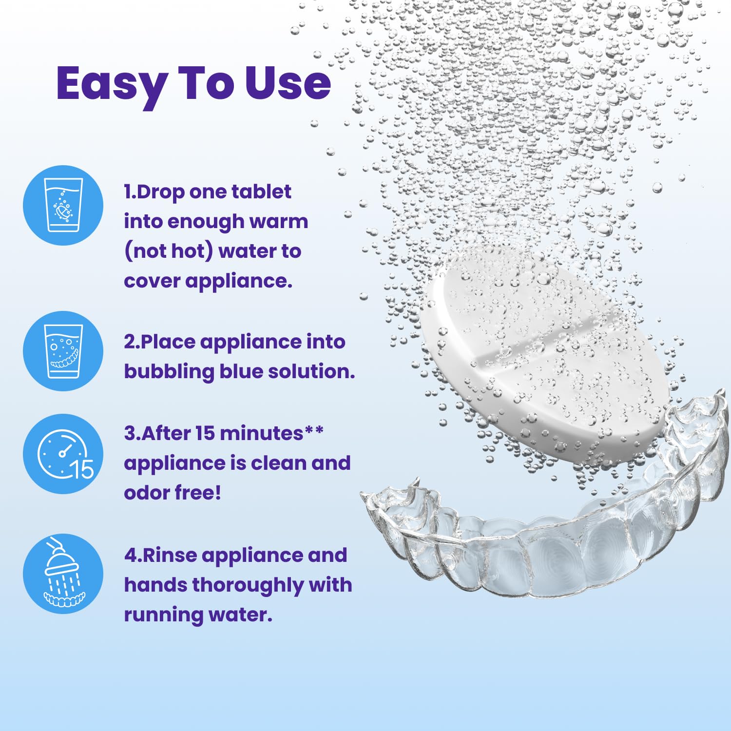 Retainer Brite Removable Appliance Cleaner - Fresh Odor-Free

