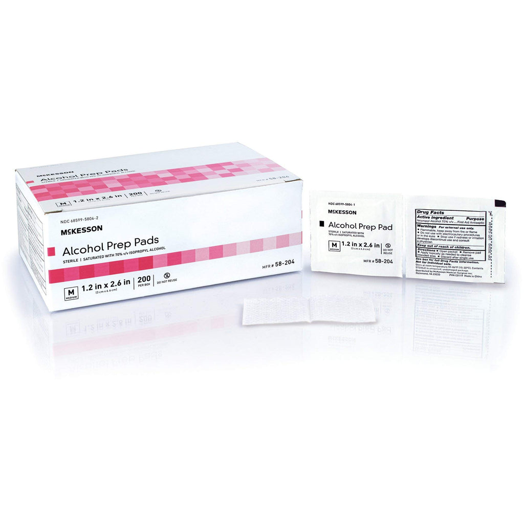 McKesson Alcohol Prep Pads - Sterile 70% Isopropyl Alcohol

