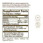 Solgar Vitamin E Softgels 400 IU Natural Antioxidant

