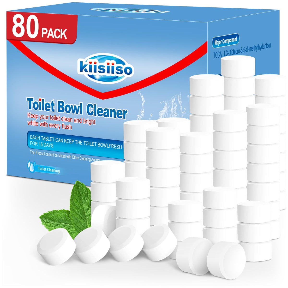 KIISIISO Toilet Bowl Cleaner Tablets for Tank Cleaning